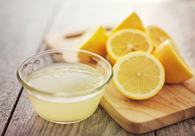 Lemon infused water
