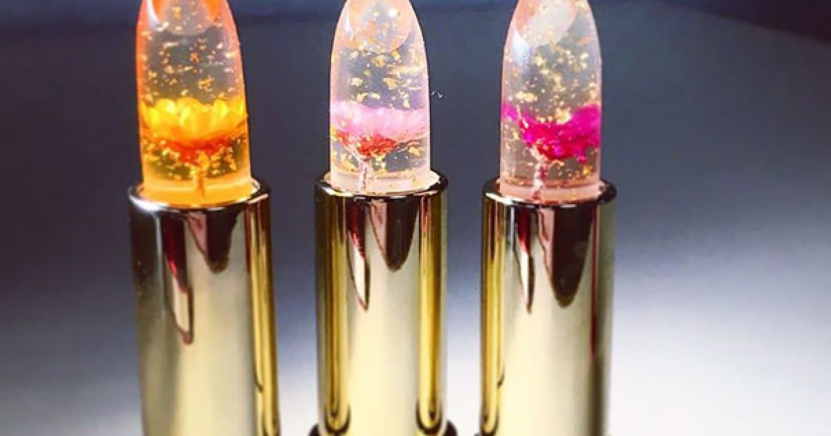 unik lipstik ini memiliki bunga di dalamnya kawaii unik lipstik ini memiliki bunga di dalamnya kawaii