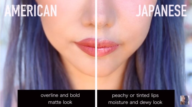 Perbedaan penggunaan lipstik wanita Jepang dan barat