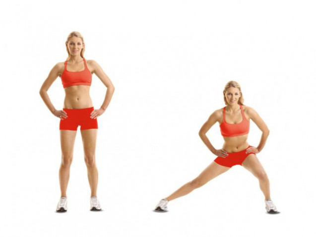 Lateral lunges