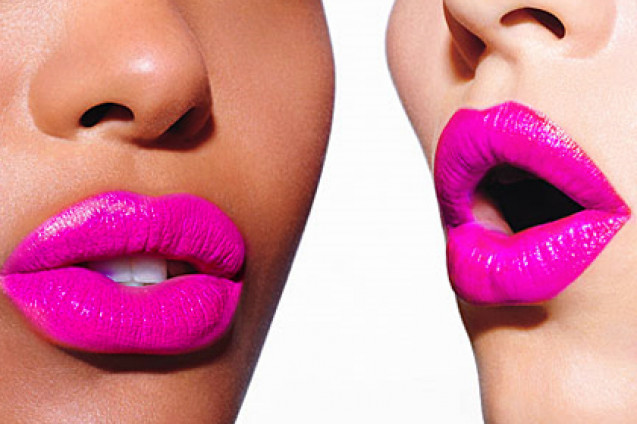 Pink fuschia lipstick