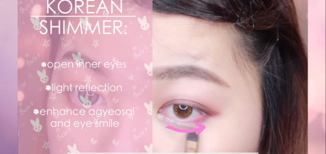 Make up Jepang eyeliner shimmer