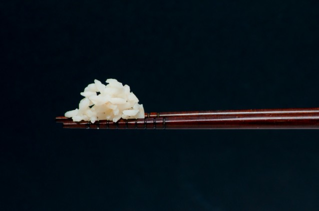 rice and chopstick